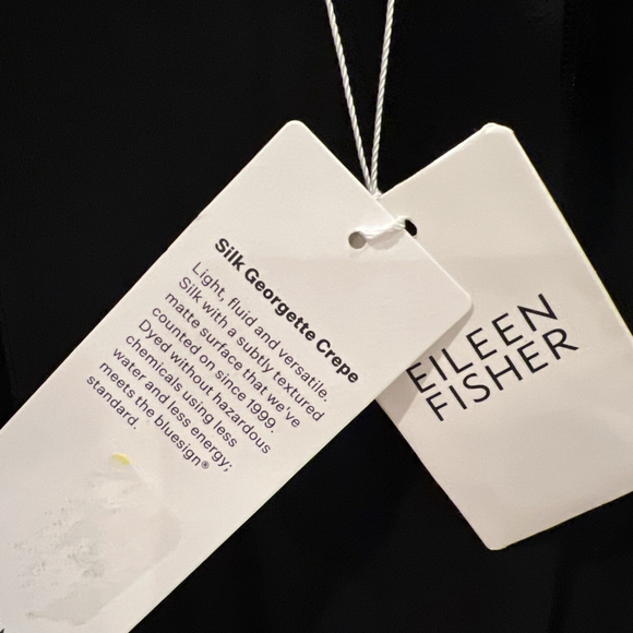 Eileen Fisher Silk Georgette Crepe Ankle Pant Medium - Picture 3 of 5